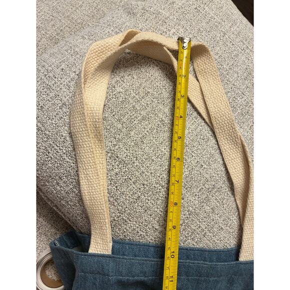 Every Day Denim Apron Tote Bag Home Sustainable Recycle Organic Gorpcore Utility - Picture 6 of 7